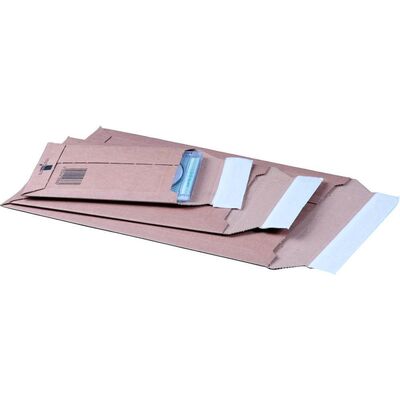 Pochette d´expédition en carton ondulé brun