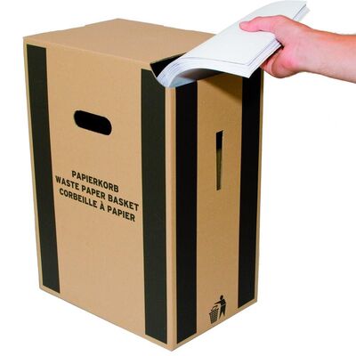 Papierkorb aus Karton