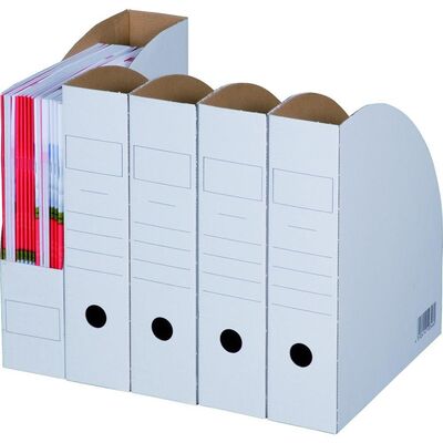 Archiv-Ablagebox weiß BIANCO Stehsammler