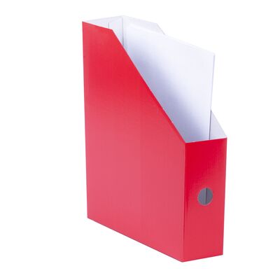 Zeitschriftensammler Schmal 70 mm Rot