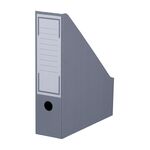 Archiv-Stehsammler farbig Schmal 80 mm Grau