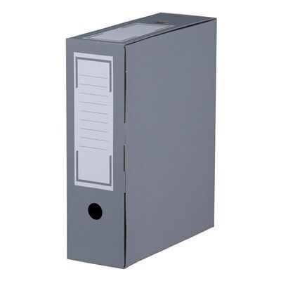 Archiv-Ablagebox farbig Breit 100 mm Grau