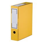 Archiv-Ablagebox farbig Schmal 80 mm Gelb