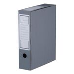 Archiv-Ablagebox farbig Schmal 80 mm Grau
