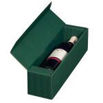Deluxe Wellpapp-Geschenkverpackung für Flaschen 1er Grün