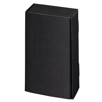 Deluxe Wellpapp-Geschenkverpackung für Flaschen 2er Schwarz
