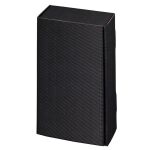 Deluxe Wellpapp-Geschenkverpackung für Flaschen 2er Schwarz