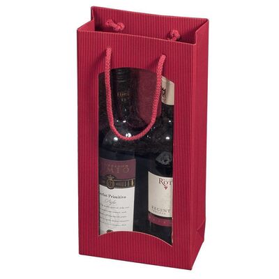 Tragetaschen für Weinflaschen 2er Bordeaux