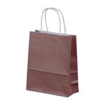 Papiertragetaschen farbig 180x80x220mm Chocolate