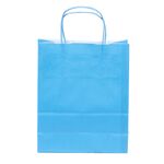 Papiertragetaschen farbig 180x80x220mm Blau/Türkis