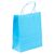 Papiertragetaschen farbig 180x80x220mm Blau/Türkis