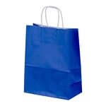 Papiertragetaschen farbig 230x120x300mm Blau