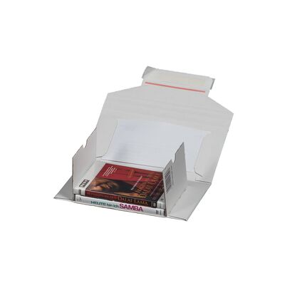 CD/DVD-Jewel-Mailer mit Haftklebung und Aufreißfaden Maxi mit Fenster