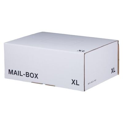Mailbox wiederverschließbar Weiß XL