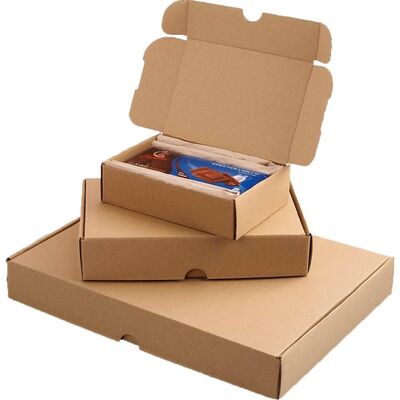 Maxibriefkarton 240 x 160 x 50 mm, braun