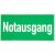 Rettungsschild Notausgang Kunststoff nachleuchtend