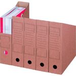 Archiv-Stehsammler farbig Schmal 78 mm Braun