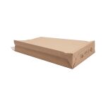 Papierversandtasche 300 x 80 x 430 + 50 mm braun