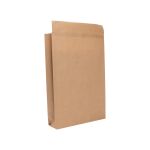 Papierversandtasche 300 x 80 x 430 + 50 mm braun