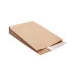 Papierversandtasche 300 x 80 x 430 + 50 mm braun