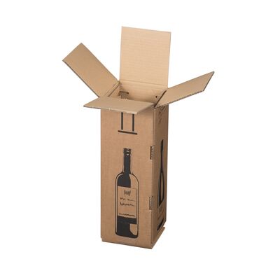 Faltkarton für 1 er Magnumflasche 144x144x425 mm