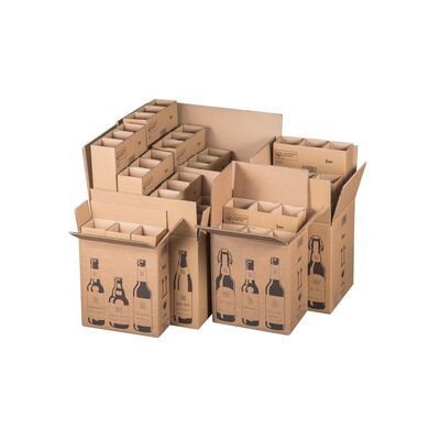 Versandkarton/Einlage für Bierflaschen