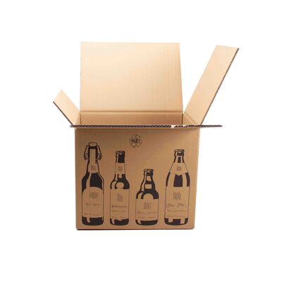Versandkarton fr Bierflaschen 12er