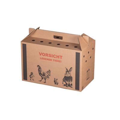 Transportkarton "Lebende Tiere" 580x309x369 mm