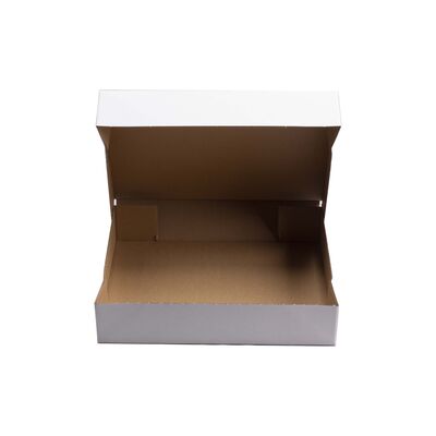 Klappdeckelkarton wei, Mini 300 x 240 x 60 mm