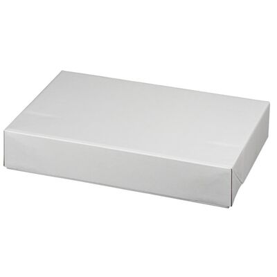 Klappdeckelkarton weiß, Mittel 510 x 310 x 100 mm
